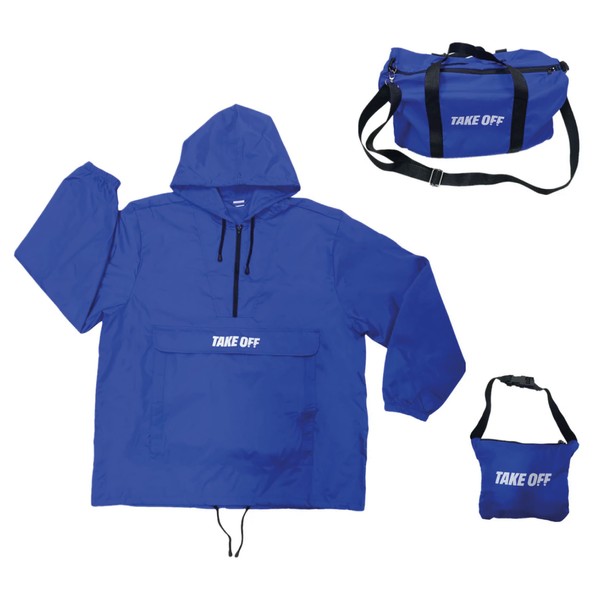 TAKE OFF 3-in-1 Convertible Waterproof Rain Jacket & Travel Duffle