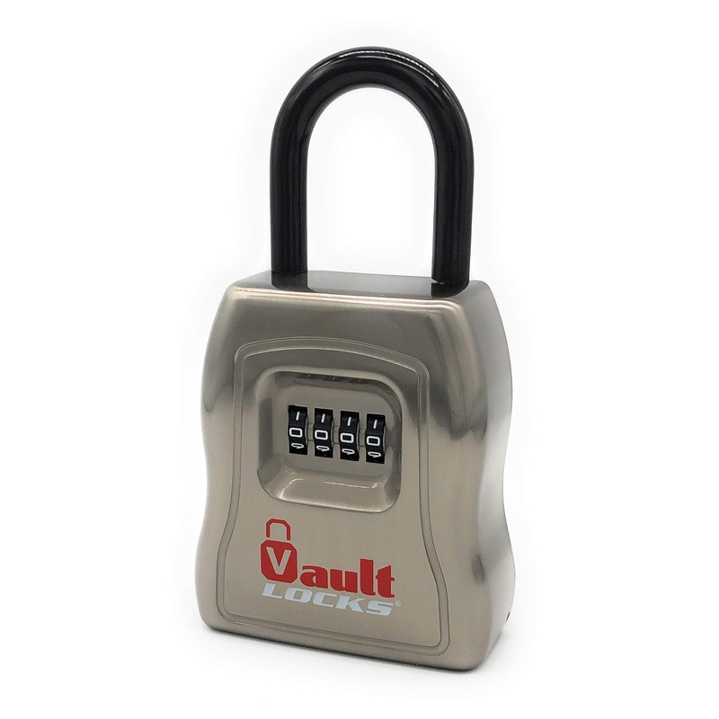 Vault Locks Key Lock Box with Separate Combination for Latch