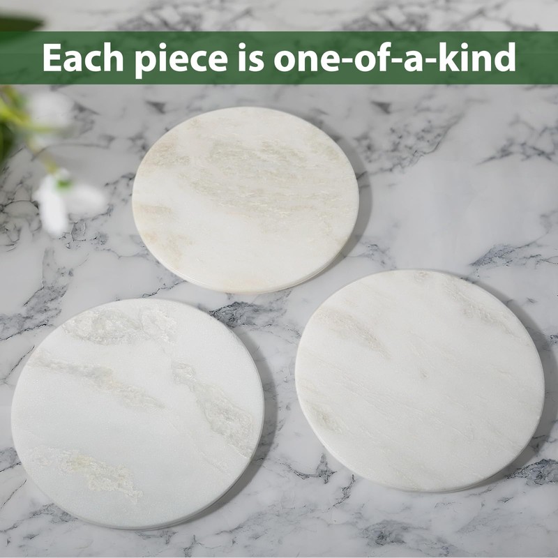 Marble Lazy Susan, 16 in Lazy Susan Turntable Organizer for