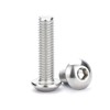 M6-1.0 x 100mm Button Head Socket Cap Screws, Stainless Steel