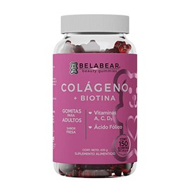 Solanum Belabear Colágeno Biotina Vitamina Ácido Fólico 150 Gomitas