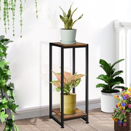 Lilybud--lily Plant Stand Indoor, 31.5'' Tall Wood Plant Stands Heavy Duty Pedestal Stand for Indoor Outdoor, Modern Corner Flower Stand for Patio, Living Room, Balcony