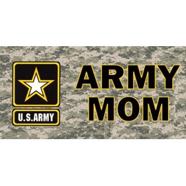 Army Mom Camo Photo License Plate