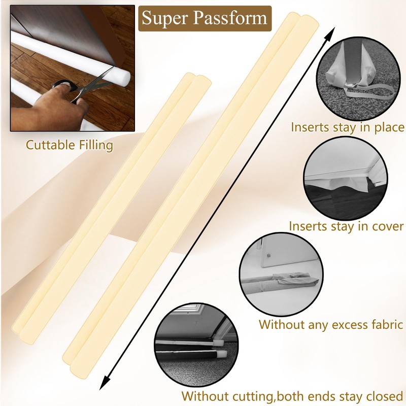JUJIBL Under Door Draft Stopper 32 inch Draft Blocker for