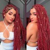 Menschliches Flechten Haar für Boho Flechten Burgund Deep Wave Bulk