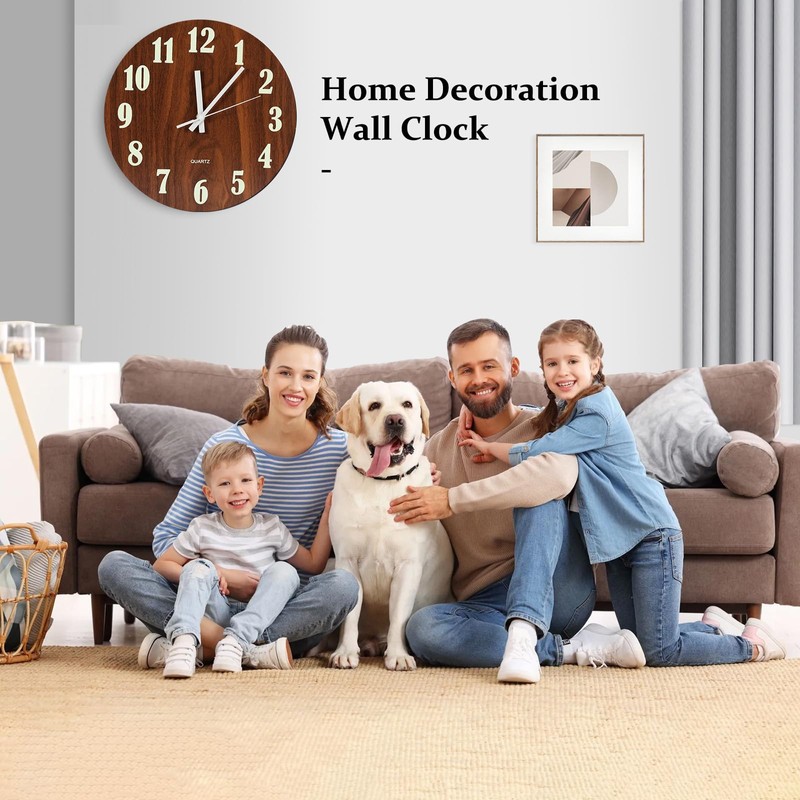Blingbin Wall Clock, 12 Inch Glow in Dark Wall Clocks,