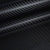 Black Carbon Fiber Car Wrap Vinyl Outdoor/Interior Realistic Carbon Design