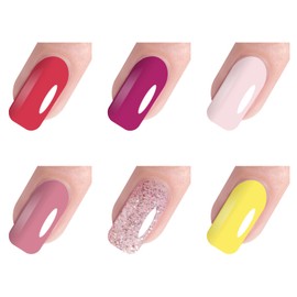 Vishine Set of 6 Different Colours 8 ml UV LED Gel Nail Polish UV Gel Nail Art Set