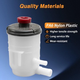 EVRBUL Power Steering Pump Reservoir & Suction Tube & Upper Return Hose Power Steering Oil Tank with Cap & Clamps Compatible with 2003-2007 Honda Accord V6 3.0L / L4144 2.4L Replace# 53701-SDA-A01