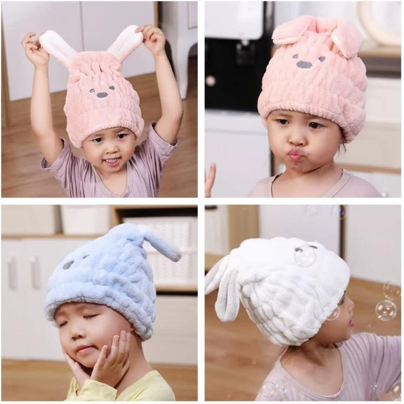 Hair Cap, Dry Cap, Towel Cap, Absorbent Towel, Adult Children,