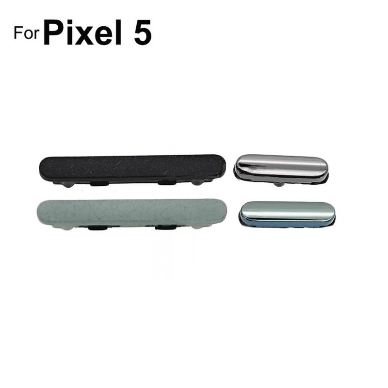 JOYSOG Pixel 5 パワーボリュームボタン Pixel 5サイドパワーオンオフボリュームアップダウンボタンキー交換修理パーツ(ブラック)