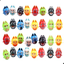 Random Tumbler Wobbler Toys | Stress Relief 40PCS Mini Colorful Roly-Poly Wobbling Toy | Cartoon Miniature Figures Toy Like Fox or Beijing Opera Cat | Tumbler Early Education Toys for Kids or Adult
