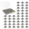 500PCS 10mm Pyramid Studs for Clothing,Silver Square Studs and Spikes
