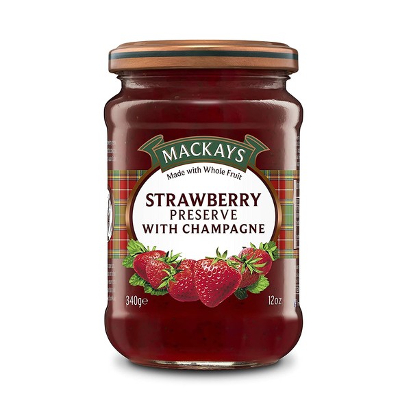 Mackays Strawberry Preserve With Champagne, 12 Ounce