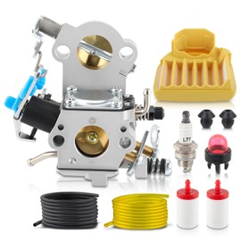 455 Rancher Carburetor for Husqvarna 455 455E 460 461 Chain Saw Jonsered CS2255 Gas Chainsaw, Replaces WTA-29 531440701 544888301, with 537255701 Air Filter Spark Plug Fuel Line All in One Kit