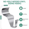 MUAKIOY Vinyl Siding Clips Hooks (20 Pack), Heavy Duty No-Drill