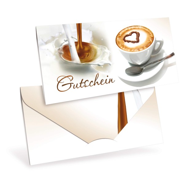 Premium voucher cards (pack of 10) as sealable folding card,