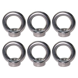 Ponezg anello M10, 6 pezzi anelli M10 in acciaio inossidabile anelli Eyenmutter Eyenmuttern Hardware anelli per sollevamento