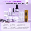 SAVILAND Quick-dry Builder Nail Gel Kit: Clear Pink Builder Hard
