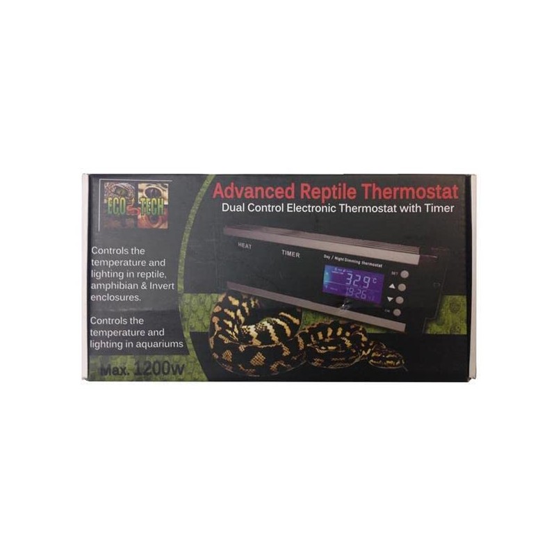 Eco Tech Advance Reptile Dual Control Electronic Thermostat with Timer