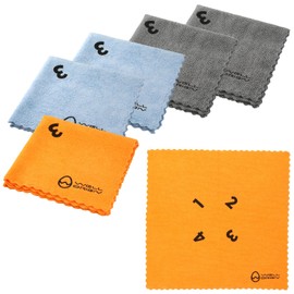 WELL ORIGIN: Microfiber Towel for Car Washing, Edgeless, Microfiber Towel, Coating, Wipes, Set of 6, 15.7 x 15.7 inches (40 x 40 cm), No Border, Super Absorbent Cloth