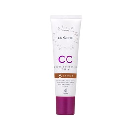 LUMENE CC Cream Colour Correcting Cream with SPF 20 & Medium Coverage for All Skin Types, Vegan, 30 ml, Bronze