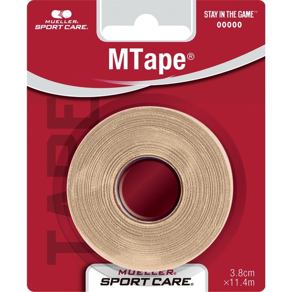 Mandoline (Mueller) M Tape Team Colors Blister Pack Beige 38 mm MTAPE Team Color Blister Pack Beige [Pack of 1] Non Elastic Cotton Tape 430827 Beige 38 mm