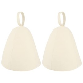 Milisten 2pcs Original Wool Sauna Hat for Women and for Men 100% Natural Felt Russian Bath Hat Vaporarium Hat Bath Accessories for Sauna on The Street Steam Room