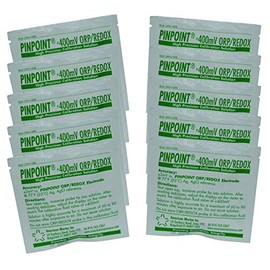 Pinpoint High-Precision +400mV ORP/REDOX Calibration Fluids Set (Buffer Solution), 10 Pouches