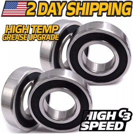 HD Switch (4 Pack) Spindle Bearing fits Toro Exmark 1-303543, 303543 w/C3 & Hi-Temp Grease
