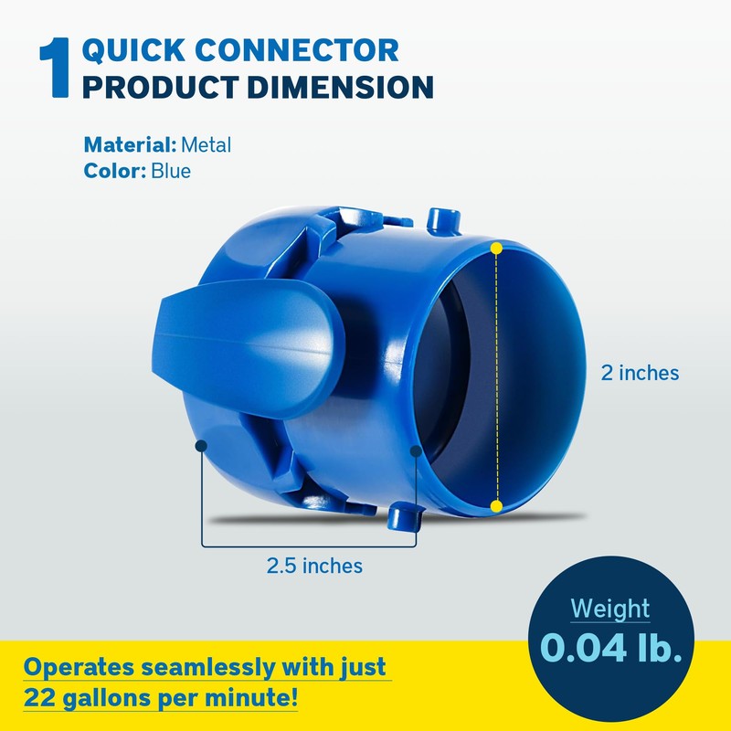 Zodiac Genuine Parts Quick Connector Replacement Kit, Blue, R0526900