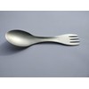 Spork Silver Titanium Outdoor Spork Cutlery Fork Spoon with Nylon