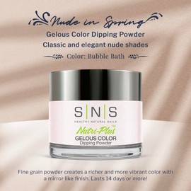 SNS Gelous Color Dipping Powder No Liquid, No Primer, No UV Light NOS10 1 oz