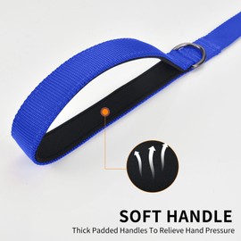 AUDWUD Soft Padded Handle Dog Leash,Relieve Hand Pressure;Portable,Strong,High Tensile Strength,Suitable for Small and Medium Sized Dog Walking Leash