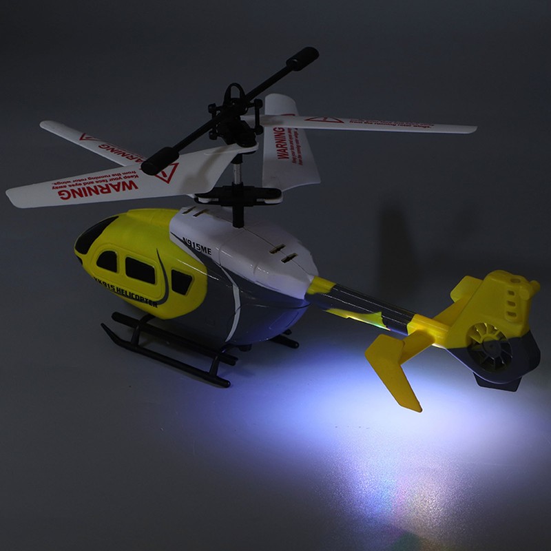 RC Helicopter with Lights 2.5 Channel Drop Resistance Anticollision Rechargeable