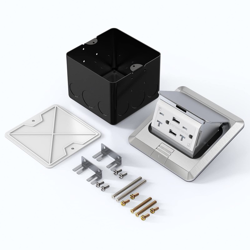 KYHSHJ 4.8A USB Chargers Pop Up Floor Waterproof Electrical Outlet