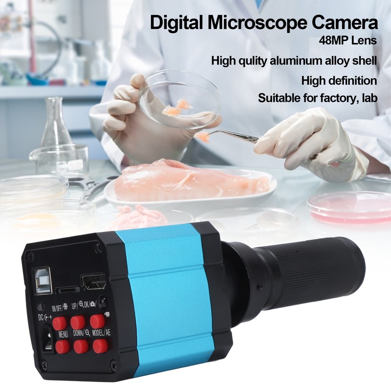 FHD Microscope Camera 48MP HD Multimedia Interface USB Microscope Camera