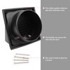 FRESH SPEED 4 Inch Black Dryer Vent Cover Outside Stainless