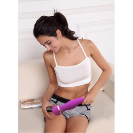  Waterproof Durable Design Dual Motor Massager Super Strong Vibration for Full Body Wand Relaxation (Purple)