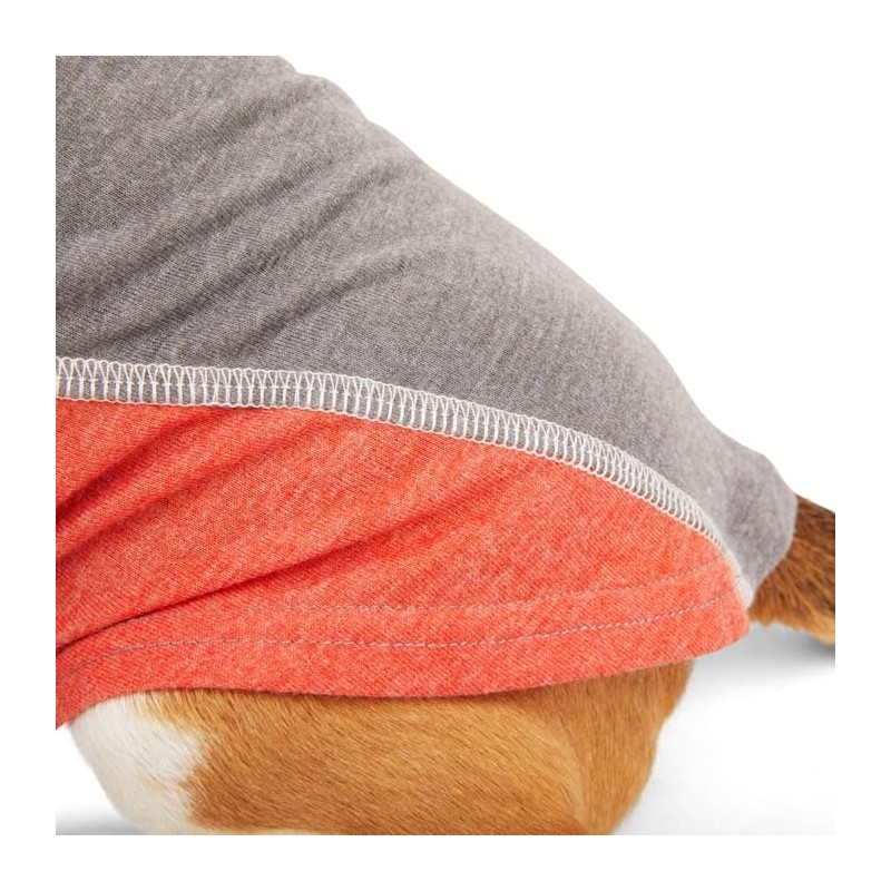 Reddy Grey/Red Cooling Dog Tee, Medium