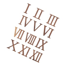 Operitacx 1 Satz Römische Ziffernkarte groß Ziffern der Digitaluhr Uhrenwand Uhr römische Zahlen DIY-Wanduhr-Zahlen Ersatzuhrnummern DIY-Uhrennummern Holzaktnummern hölzern