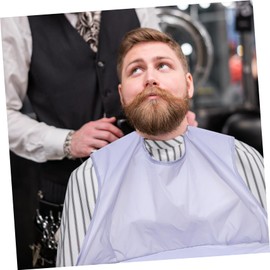 Minkissy 1pc Beard Trimming Apron Multi-functional Hair Catcher Bib for Shaving Practical Beard Collecting Cloak for Men Grey Shaving Cape