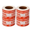 SJPACK 4 Rolls 3'' x 5'' Fragile - Handle with