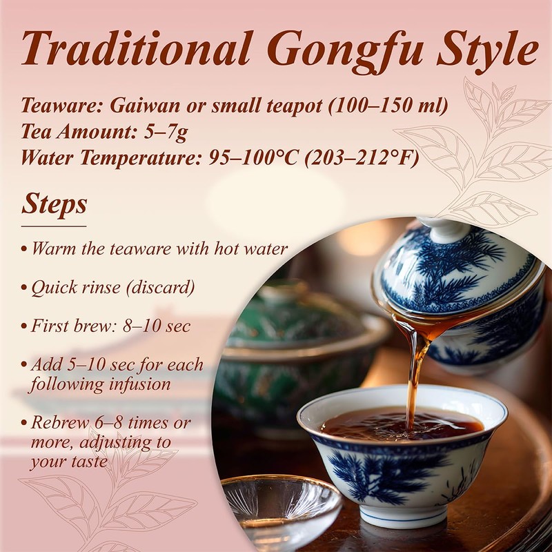 WT WEETEE Emperor's Pu-erh Tea, 228g Puerh Loose Leaf Tea,