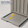 EAST OAK 31 Gallon Outdoor Trash Can | Waterproof Resin