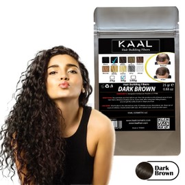 KAAL Hair Fiber Refill Pack | (0.88 oz, Dark Brown) Hair Fibers for Thinning and Hair Loss, Concealing Powder for Men and Women