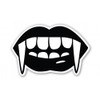 Vampire Fangs Vinyl Sticker - Car Window Bumper Laptop - Select Size