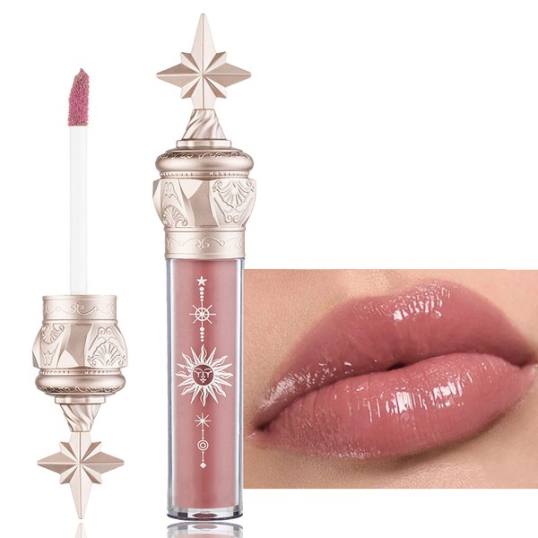 Tinted Lip Balm,Lipstick Lipgloss Waterproof Long Lasting Lipstick for Lip Plumper Gloss And Makeup,Liquid Blush Lip Tint Gift 3.5ml 1pc (Milky Peachy Pink)