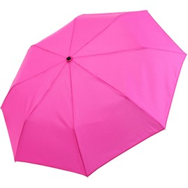 iX-brella Mini Ultra Light - Women's Pocket Umbrella with Large Roof - Extra Light, neon pink, Pocket umbrella hand opener
