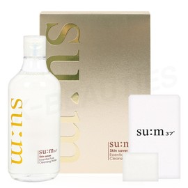 sum37 skin saver essential pure cleansing water 400ml cotton pad / 숨37 스킨 세이버 에센셜 퓨어 클렌징 워터 400ml 화장솜
